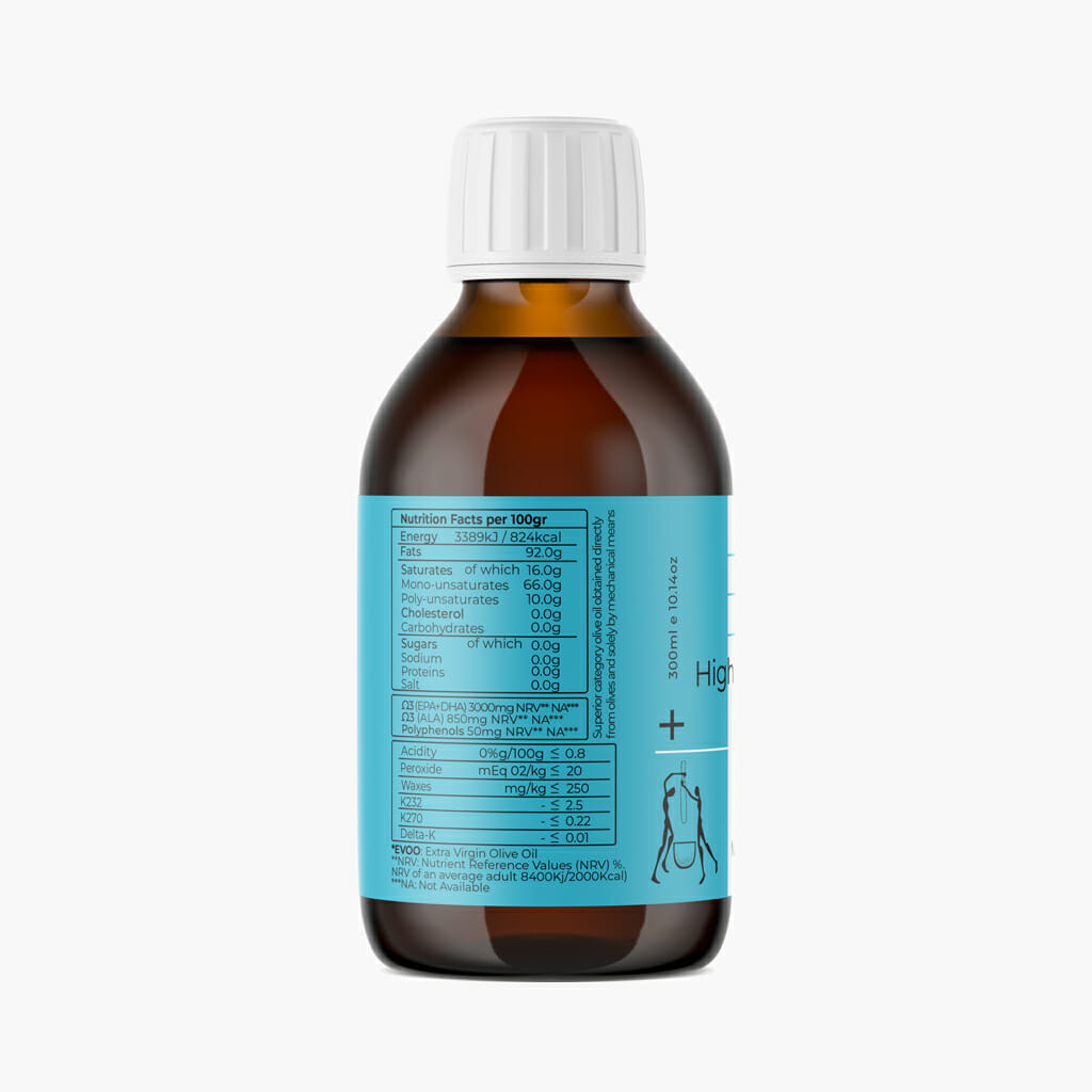 Vegan Omega 3 Algae Oil with High Phenolic Olive Oil | by MILESTONE®
